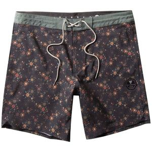 VISSLA Floral Black and Green Board Shorts